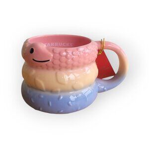 Starbucks Lunar New Year 14oz Snake Ceramic Mug NWT Limited Edition Collectible